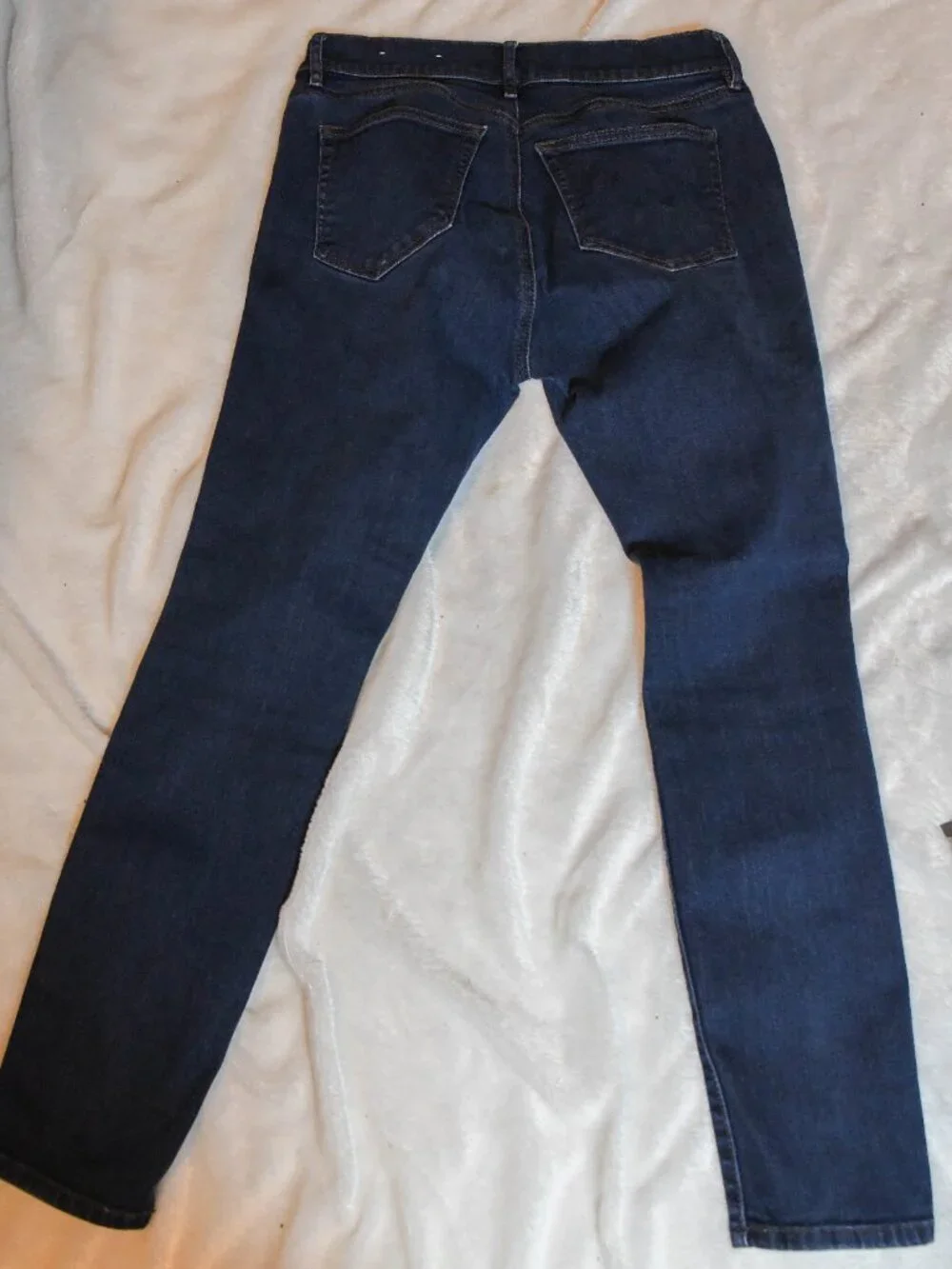 Ann Taylor Blue LOFT Outlet Modern Skinny Size 4 Petite Jeans Dark Wash
